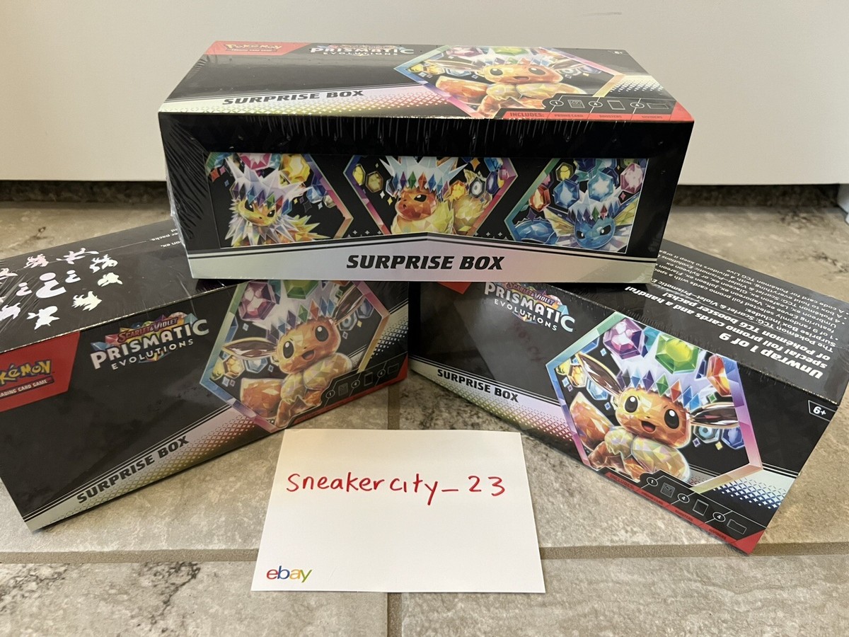 新品 Prismatic Evolutions Surprise Box Pokemon Trading Card Game Prismatic Evolutions Surprise Box