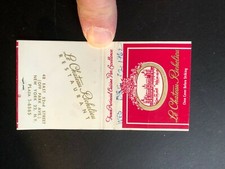 OLD Vintage "Le CHATEAU RICHELIEU"Restaurant New York City matchbook MADE IN USA