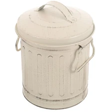 Iron Garden Fire Cage Burning Leaves Barrel Ash Storage Bucket