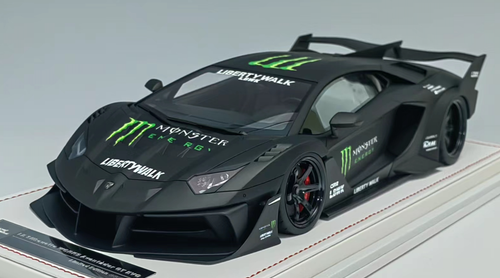 1/18 Ivy Models Lamborghini Aventador GT EVO Liberty wi Monster Black Leather - Picture 4 of 7