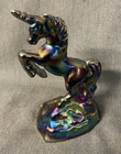 VINTAGE FENTON CARNIVAL GLASS UNICORN FIGURE FIGURINE - AS IS **