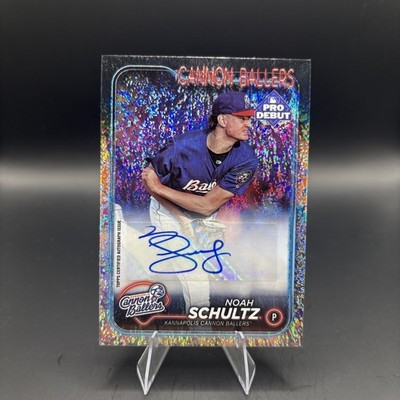 2024 Topps Pro Debut - Noah Schultz #PD-97 Sparkle Foil Autographs /199 (AU, RC)