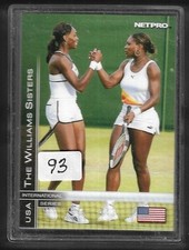 93) 2003 NETPRO INTERNATIONAL SISTERS SERENA & VENUS WILLIAMS ROOKIE CARD 51 LOT