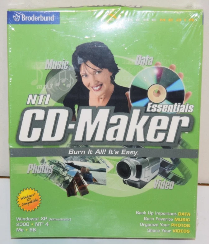 Vintage NTI CD-Maker Big Box Retail -2001 Factory Sealed/New - Image 2 of 4