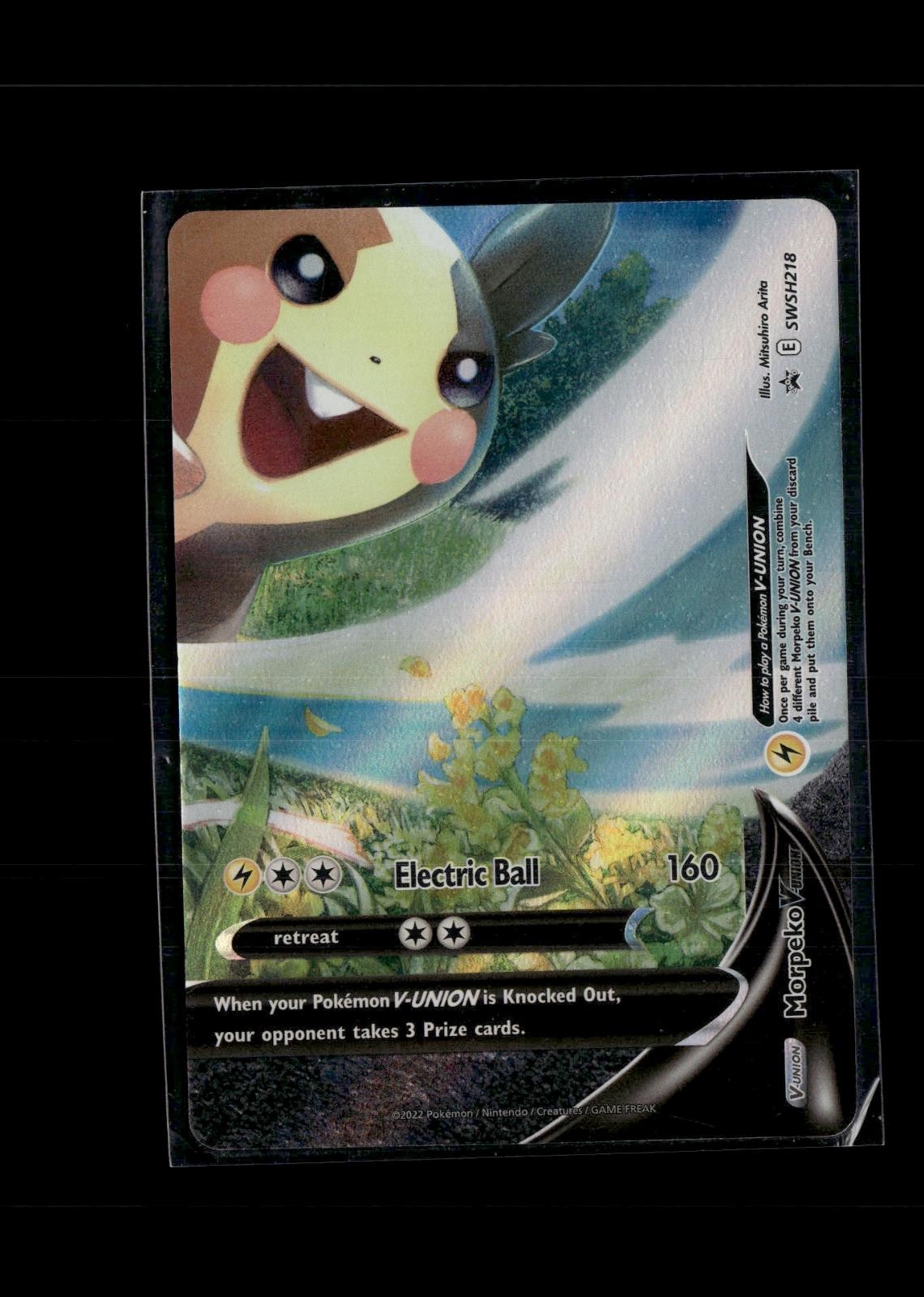 Morpeko V-Union SWSH218 Holo Promo Sword & Shield Promo Pokemon Near Mint