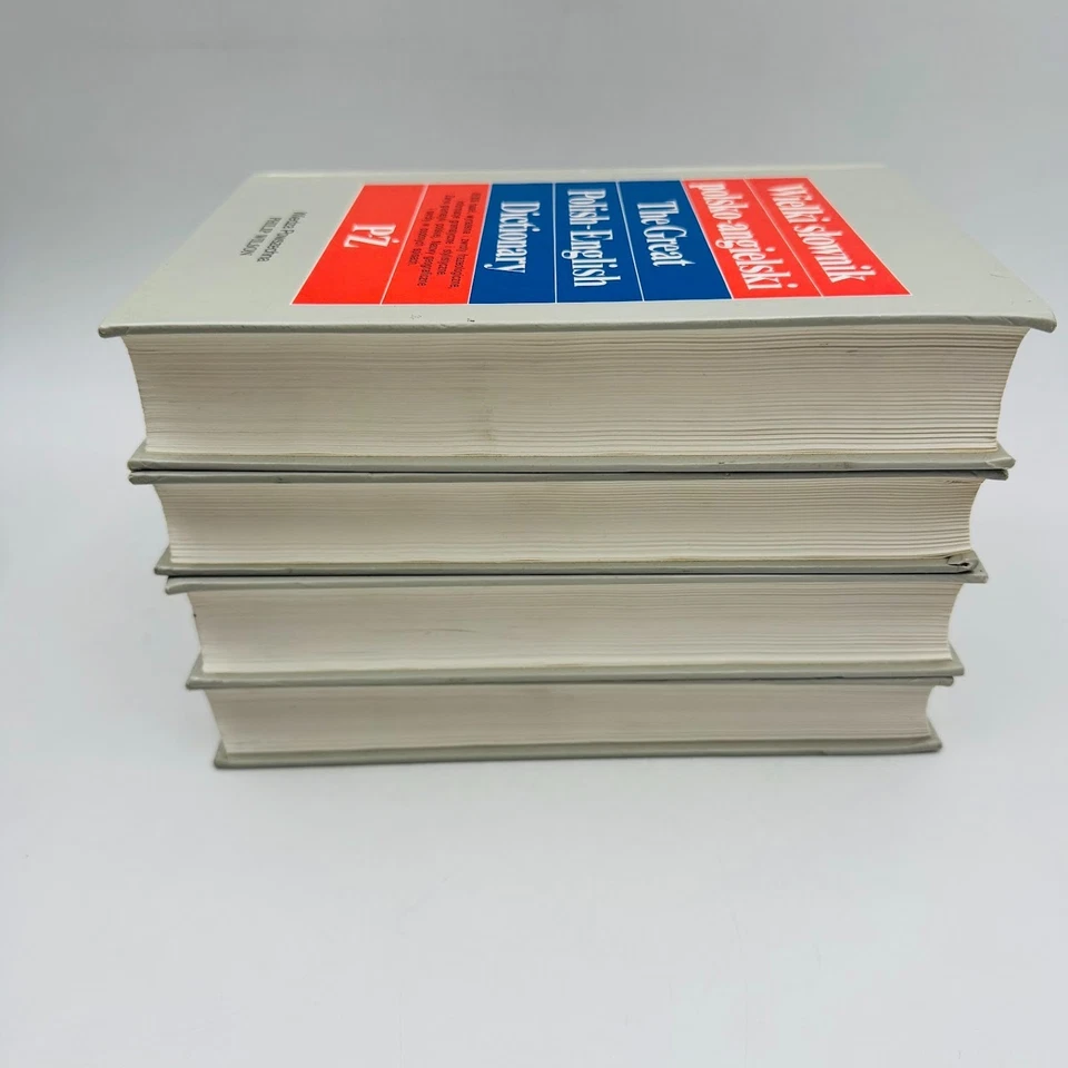 The Great English Polish Dictionary & Polish English Dictionary 4 Vol. 1994 Set - Image 4 of 4