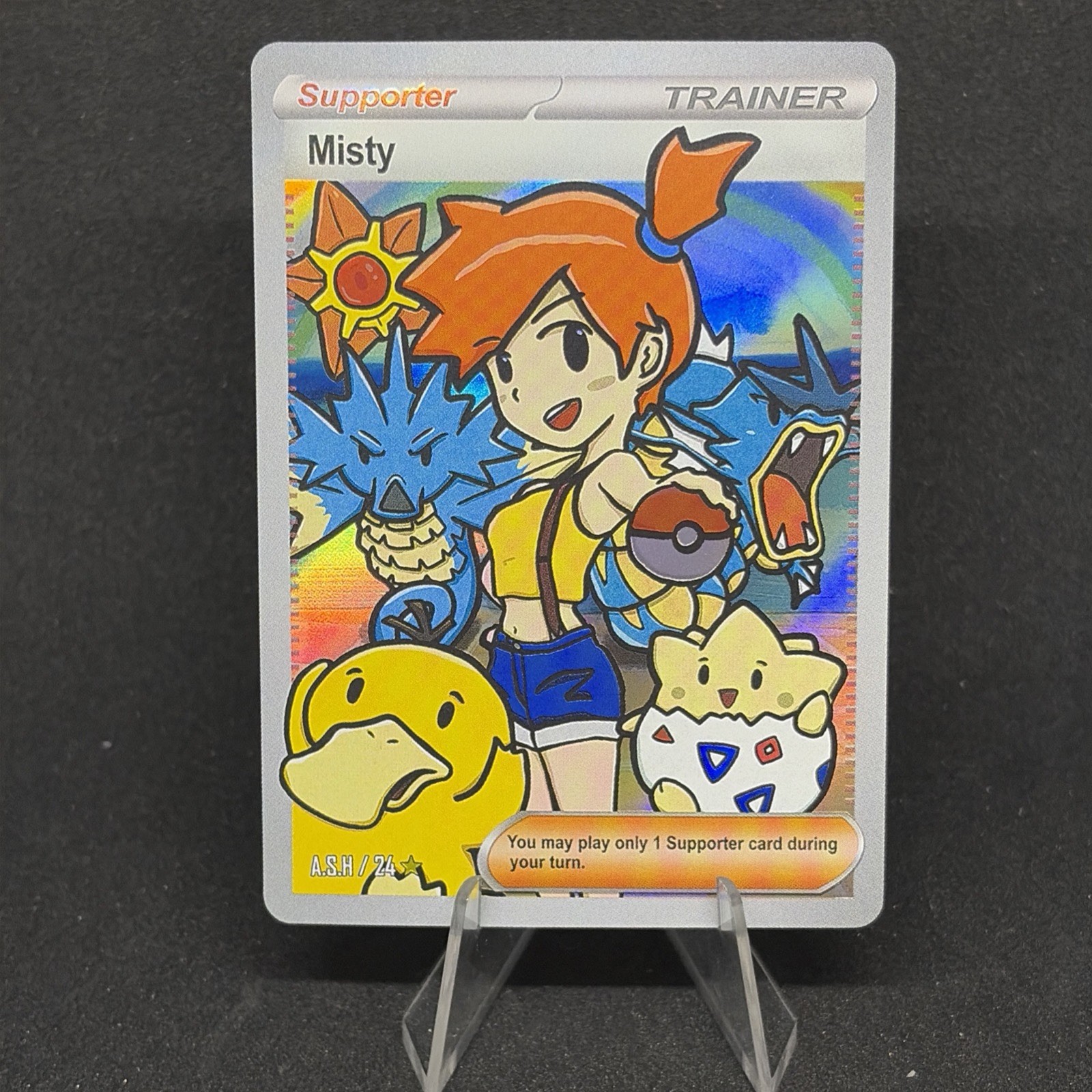 Misty #24 - Holo Foil Gen 1 - After Skool Hobby Fan Art -