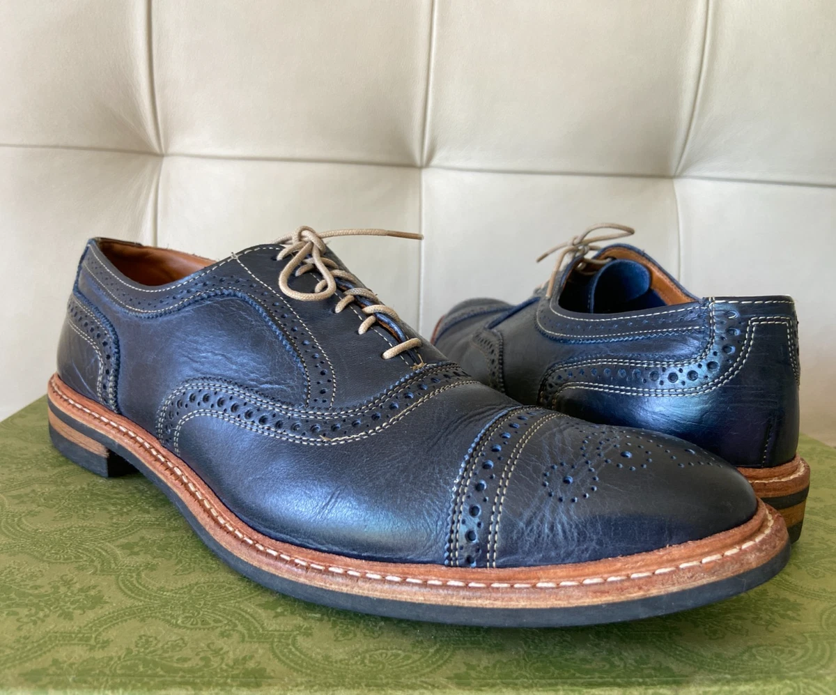 Allen Edmonds Blue Wingtip Dress Shoes for Men for sale | eBay
