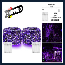Halloween Fairy String Lights 40FT 120LED Copper Wire Waterproof Battery