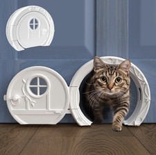 Gnome  Modern No-Flap Interior Cat Door  Stylish  Lockable  Easy Install