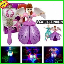 Blue Snow Dancing Fairy Doll Toy Flashing, Singing, and Rotating X-MAS GIFT UK