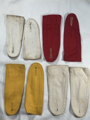 4 Pair M1899 Khaki Uniform Shoulder Tabs For Branch Of Service And Ranking.