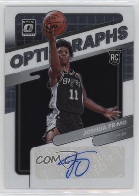 2021-22 Panini Donruss Optic Opti-Graphs 82/99 Joshua Primo Rookie Auto RC 0su2