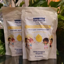 Vegan Omega 3s Children's Brain Cognitive Daily Vitamin Gummies Epa DHA 2 Pack