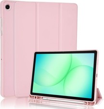 Pink Trifold Stand Soft TPU Case for Galaxy Tab A11 Plus 11" 2026 with Pencil Sl