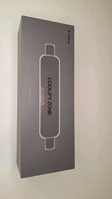Torras Coolify Zone Rechargeable Bladeless Wearable Fan FY1B Gray - NEW OPEN BOX