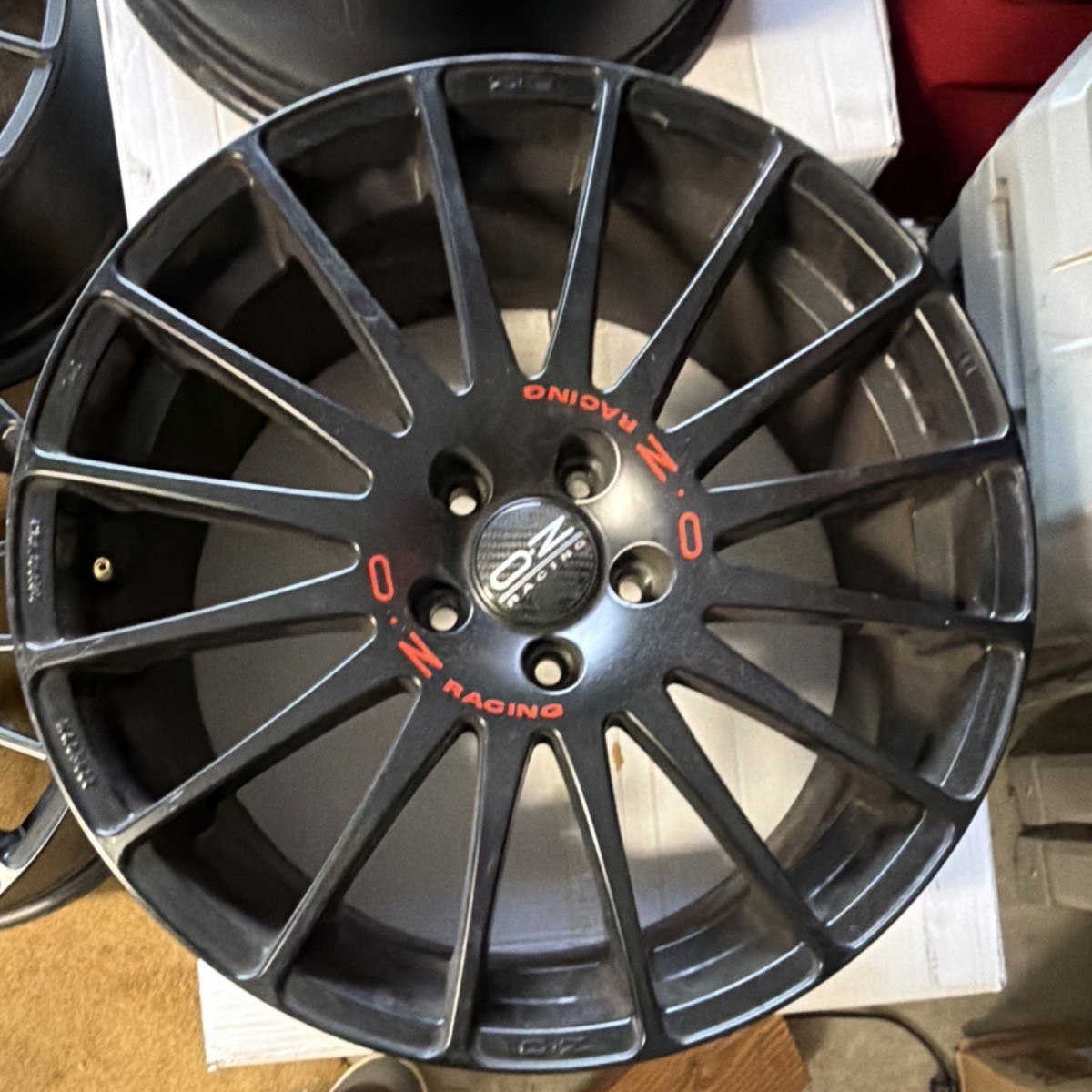 Black O.Z. Racing SUPERTURISMO GT 19 Inch 112x5 Wheels ET48 Offset