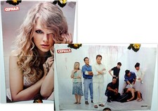 Taylor Swift / Dexter TV show Michael C. Hall two-sided magazine poster A3 16x11