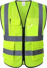 Reflective Safety Vest for Men Women Construction Vest Meet ANSI/ISEA Standard