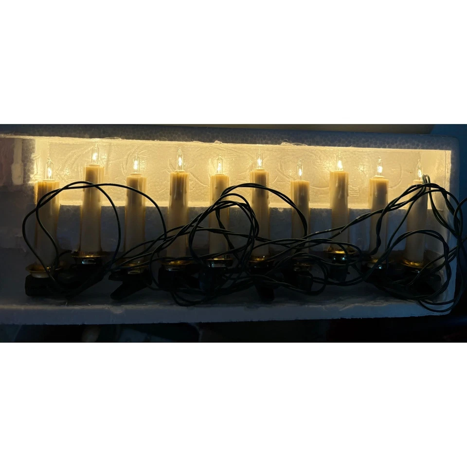 2 juegos de luces de lujo Designers 10 luces de vela bombilla C7 clip encendido PROBADO Foto 4 de 4