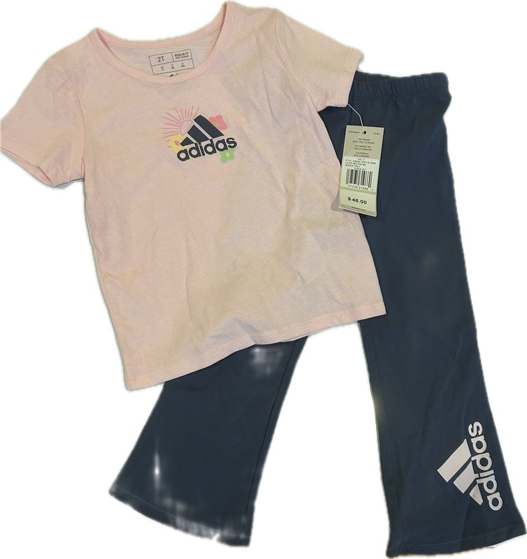 Adidas Girls 2-Piece Active Set Pink Size 2T