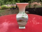 Beautiful Vintage Fenton Burmese Hand Painted Vase / Presidents Collection