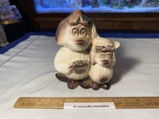 Vintage Ceramic Coin Bank Shaggy Dogs Galpin Ford Co Los Angeles CA Dealership