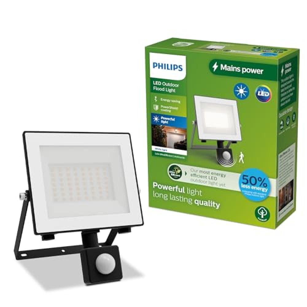 Proiettore Philips Lois 30W Esterni: Design Slim e Sensore Smart
