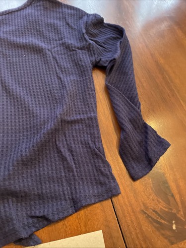 Amy Byer Mädchen Kurzarm Knopfleiste vorne zum Binden marineblau Medium 10/12 NEU - Bild 9 von 10