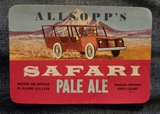 Allsopp 's Safari Pale Ale Auaraka Brewing  Kenya Colony (rare)