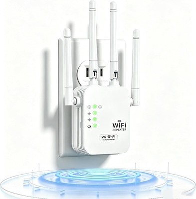 WiFi Extender Signal Booster Up to 5000sq.ft and 45 Devices, WiFi Range Extender