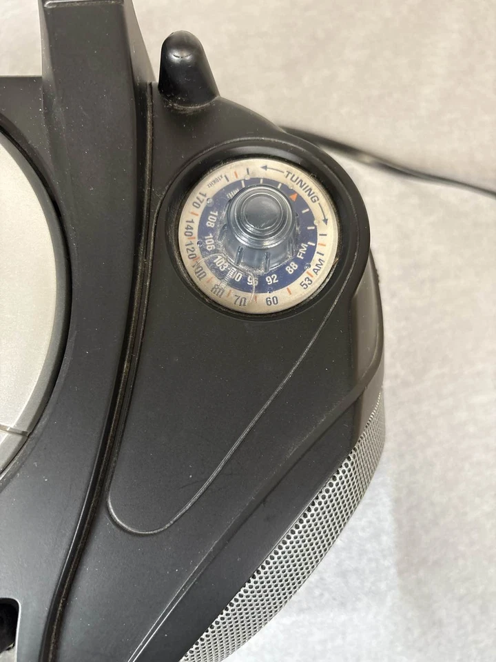 Rádio AM/FM Audiovox CD player cassete portátil Boombox - Imagem 3 de 4