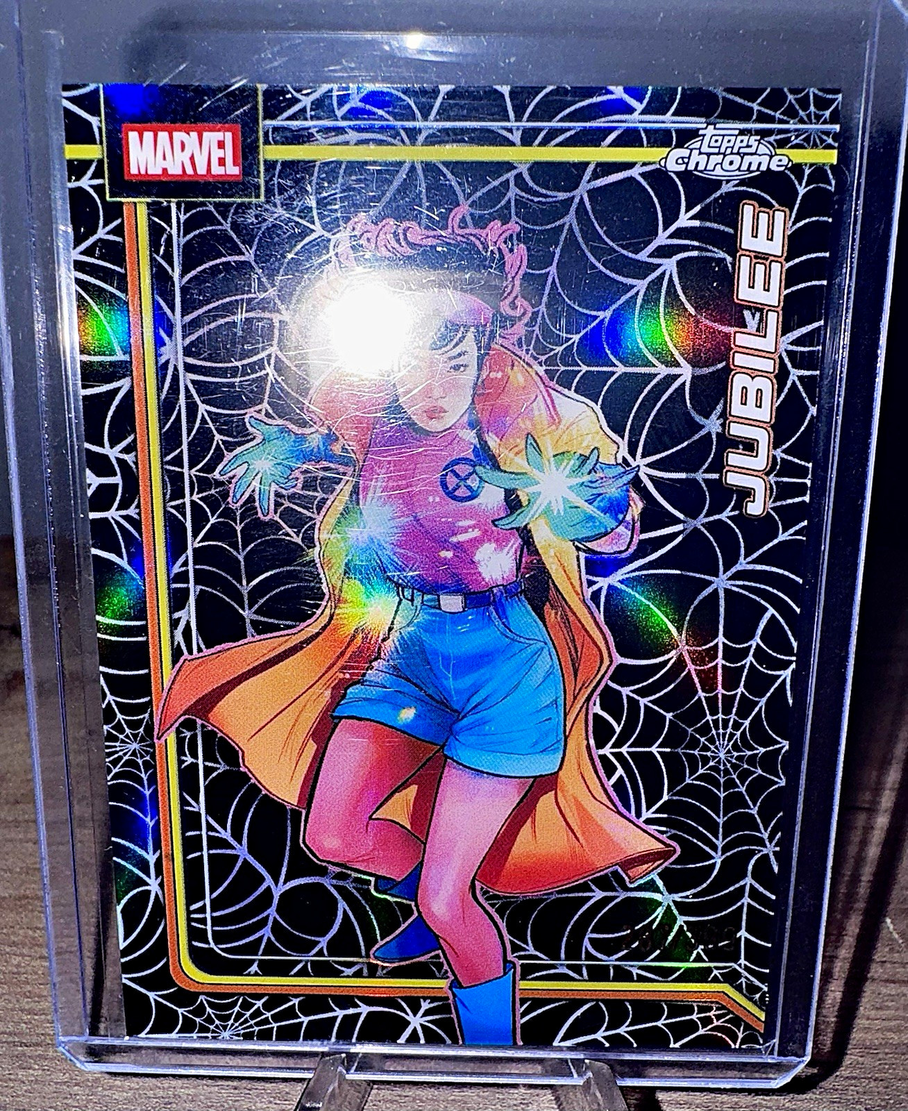 2026 Topps Chrome Marvel Jubilee #61 Spider-Web Refractor /399 X-Men