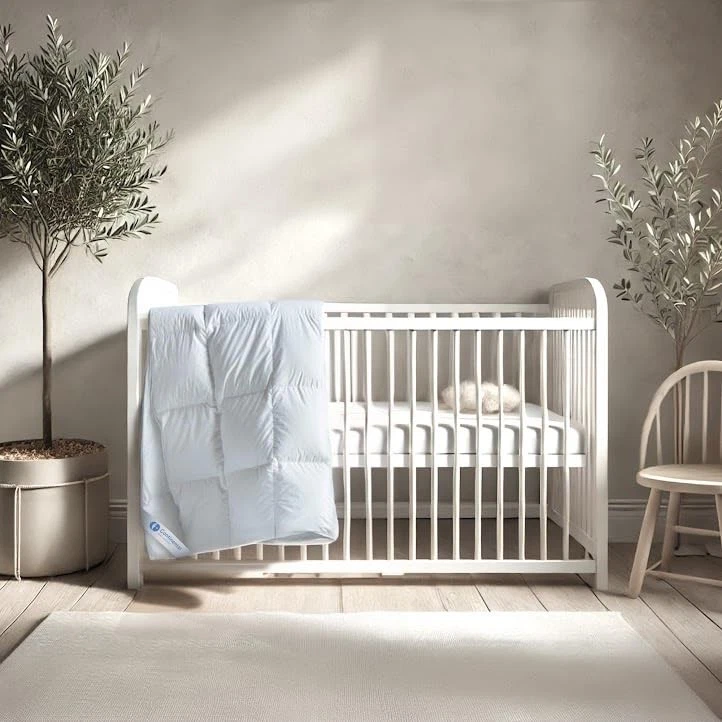 33x42 White Kids Comforter Soft Cotton Bedding Set for Cribs and Toddler Beds