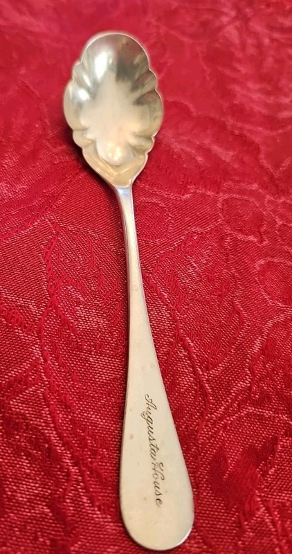 Augusta House Hotel Silver Dining Room Sugar Spoon By Reed & Barton