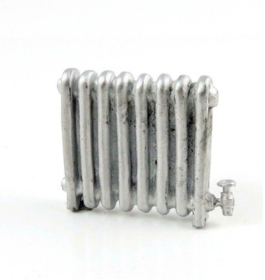 Phoenix Models Puppenhaus 1930er Radiator Miniatur 1:24 Silber Halb Zoll Metall