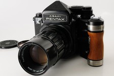  NEAR MINT/Grip Pentax 67 6x7 TTL Finder Mirror Up SMC 200mm F/4 From JAPAN