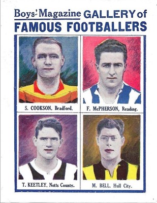 JUNGEN MAGAZIN GALERIE BERÜHMTER FUSSBALLER COOKSON, MCPHERSON, KEETLEY, BELL