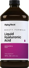 Liquid Hyaluronic Acid 100mg 16 fl oz Berry Flavor by Piping Rock
