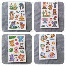 55x Zestaw tatuaży Dzieci Zwierzęta Disney Syrenka Jednorożec Pokemon Ornament