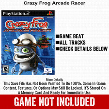 Crazy Frog Arcade Racer 100 PS2 Memory Card All CHEATS ITEMS PlayStation