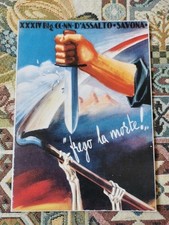 Cartolina Militare Xxxiv Cc Nn D'assalto Savona Frego La Morte