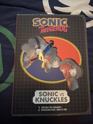 Hallmark Sonic vs Knuckles Christmas Tree Ornaments Set Sonic the Hedgehog