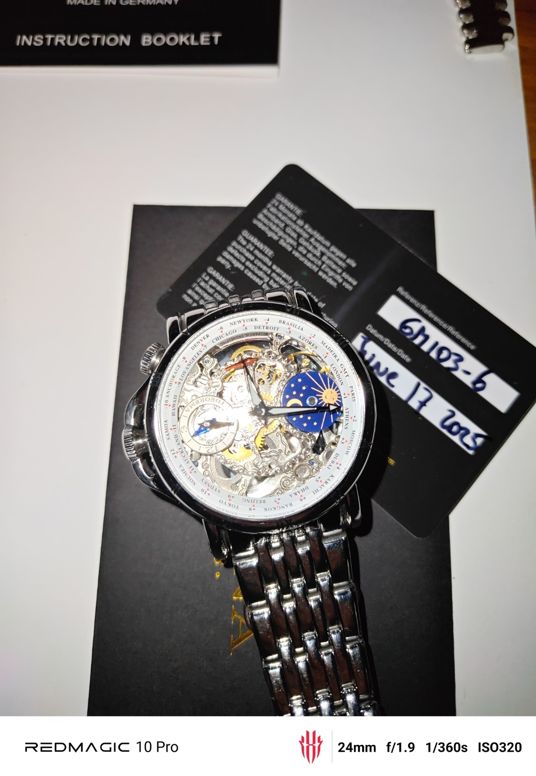 Theorema Skeleton Automatic Mechanical Watch Silv… - image 14