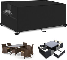 Outdoor Garden Furniture Covers,180*120*74Cm,Waterproof with Air Vent, 420D Heav