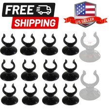 12 Pack Aquarium Suction Cup Clip Black, for Aquarium Heater, Tubing Hose, Pl...