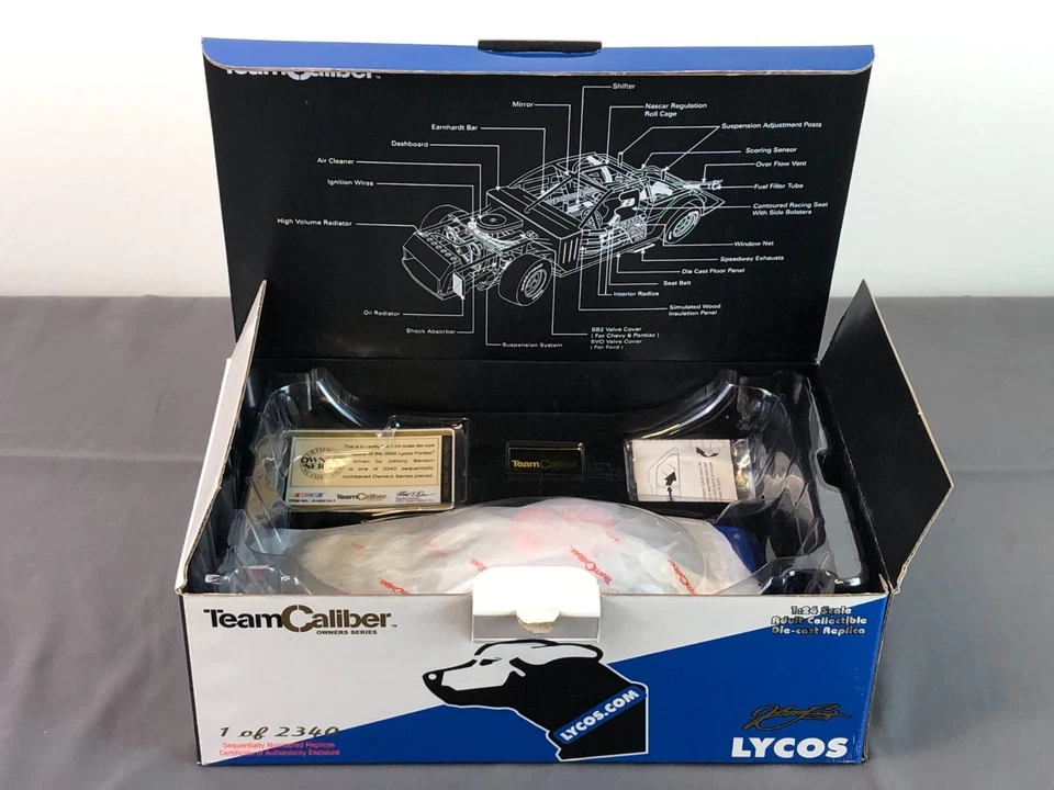 Team Caliber 1:24 Diecast JOHNNY BENSON 2000 LYCOS PONTIAC GRAND PRIX Nascar - Image 2 of 4