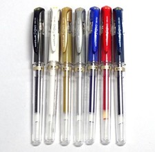 Uni-ball Signo Broad UM-153 Gel Ink Pen, 7 colors 1 Count Pack of 7 , Silver