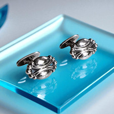 * Rarität *  Manschettenknöpfe * CTV * Georg Jensen * Silber 925 * (1373)