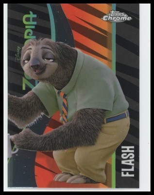 2025 Topps Chrome Disney Zootopia Flash #ZI-6 Animated Movie Card Insert